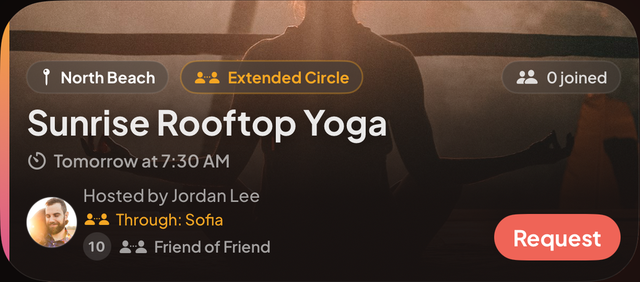 Extended-circle activity: Sunrise Rooftop Yoga hosted by Jordan Lee, through Sofia